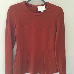 3.1 Phillip Lim heavy weight peplum top